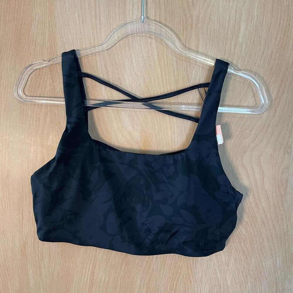 Malaika Cotton Strappy Back Floral Camo Sports Bra